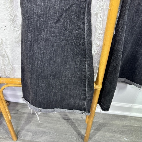 Free People Black Wide Leg Button Fly Pants sz 30 - Picture 4 of 5